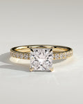 MET 0211 Princess Solitaire Engagement Ring