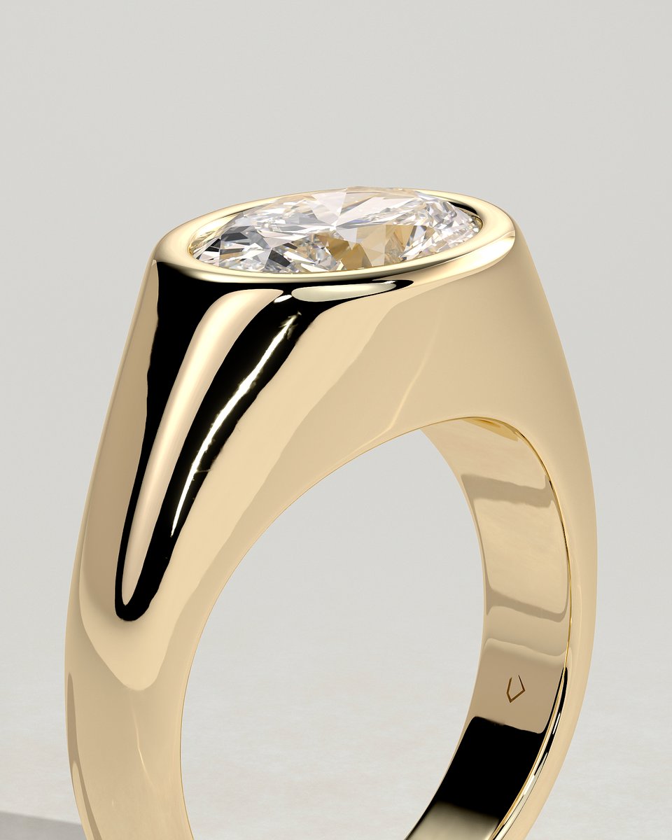 MET 0358 Oval Solitaire Engagement Ring