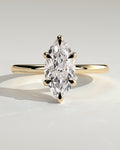 MET 0170 Marquise Solitaire Engagement Ring