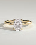 MET 0202 Elongated Cushion Solitaire Engagement Ring