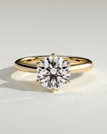 MET 0227 Round Solitaire Engagement Ring
