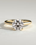 MET 0161 Round Solitaire Engagement Ring