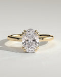 MET 0109 Oval Solitaire Engagement Ring