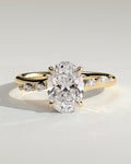 MET 0049 Oval Solitaire Engagement Ring