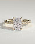 MET 0101 Radiant Solitaire Engagement Ring