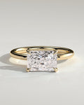 MET 0269 Radiant Solitaire Engagement Ring