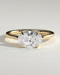 MET 0030 Oval Solitaire Engagement Ring