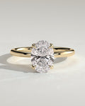 MET 0019 Oval Solitaire Engagement Ring