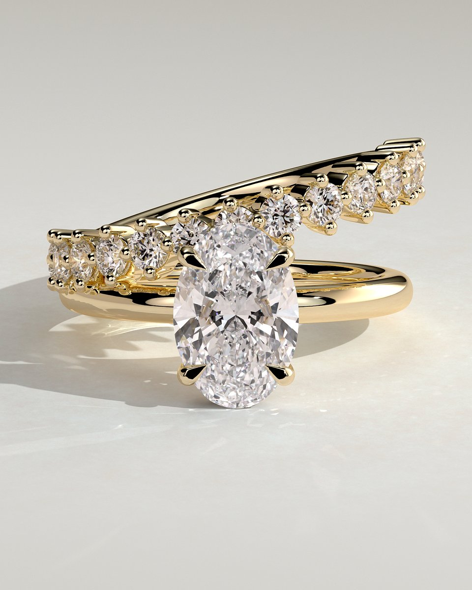 MET 0137 Oval Solitaire Engagement Ring