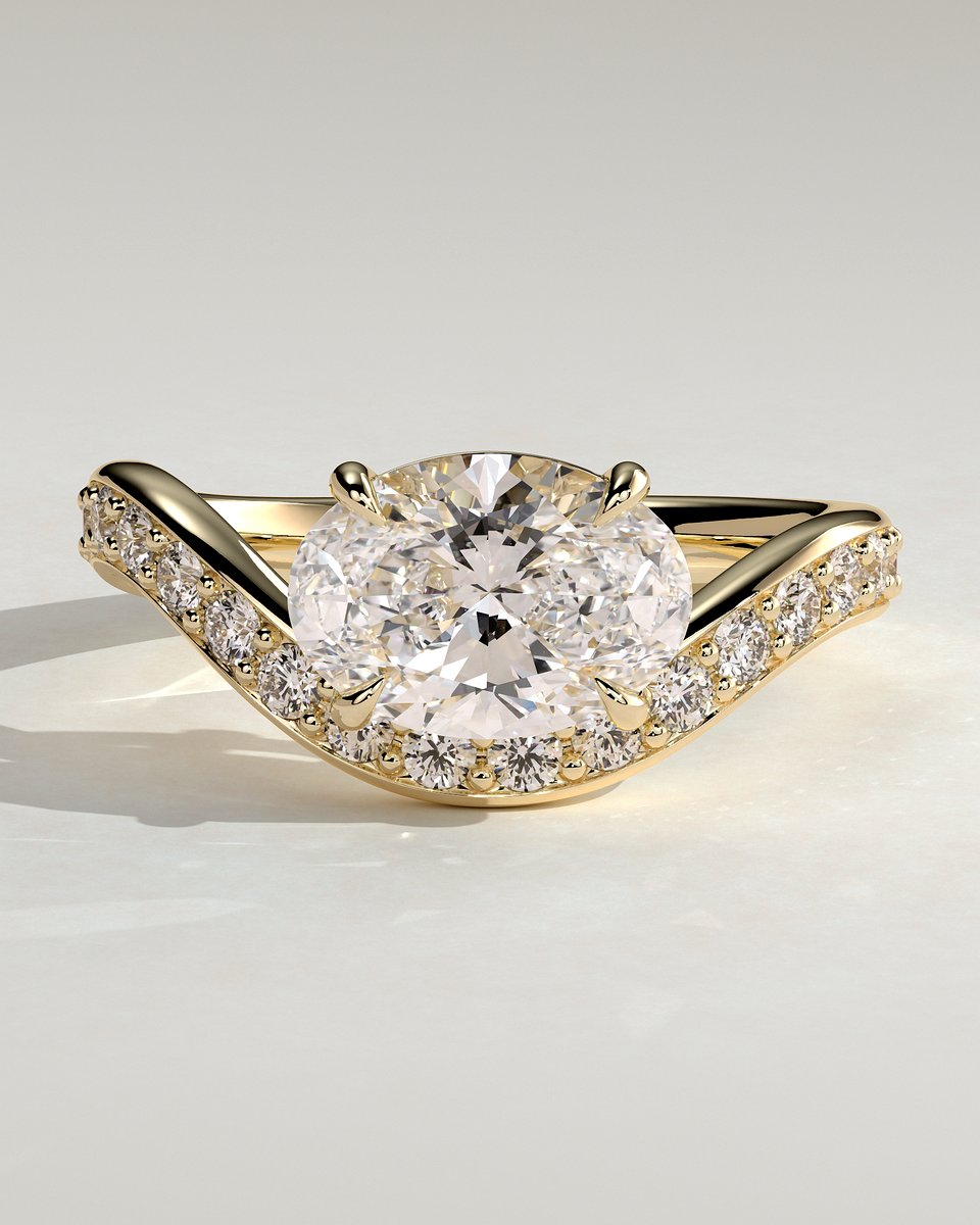 MET 0303 Oval Solitaire Engagement Ring