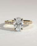 MET 0033 Oval Solitaire Engagement Ring