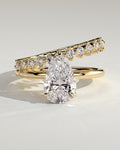 MET 0180 Pear Solitaire Engagement Ring