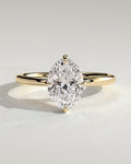 MET 0191 Oval Solitaire Engagement Ring