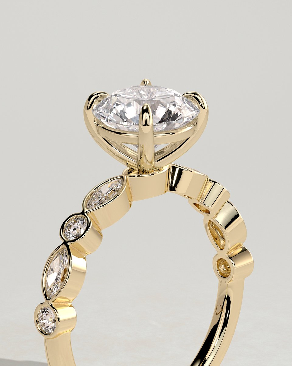 MET 0301 Round Solitaire Engagement Ring