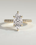MET 0186 Marquise Solitaire Engagement Ring