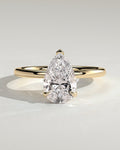 MET 0020 Pear Solitaire Engagement Ring