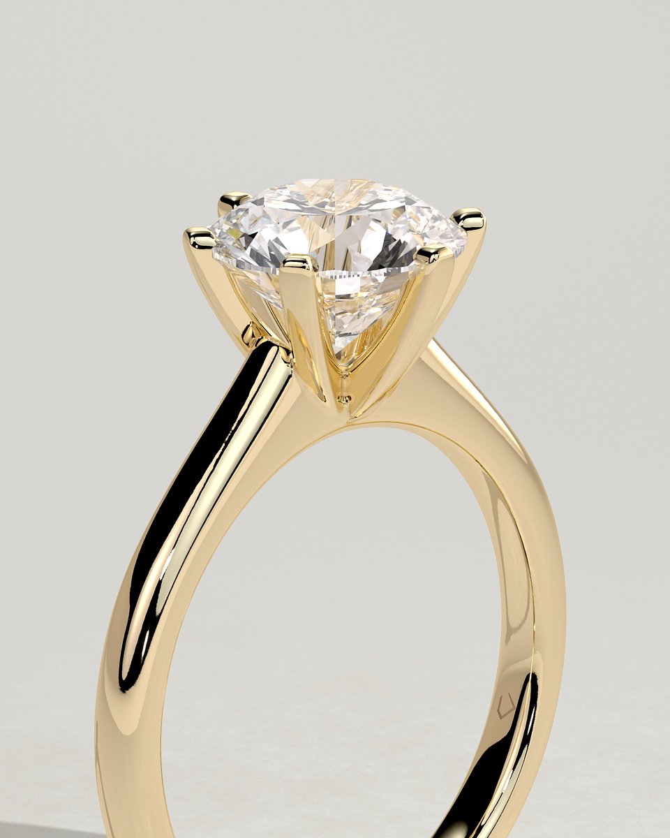 MET 0111 Round Solitaire Engagement Ring