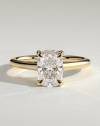 MET 0150 Elongated Cushion Solitaire Engagement Ring