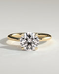 MET 0153 Round Solitaire Engagement Ring