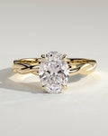 MET 0209 Oval Solitaire Engagement Ring