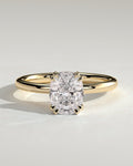 MET 0138 Elongated Cushion Solitaire Engagement Ring