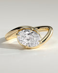 MET 0290 Oval Solitaire Engagement Ring
