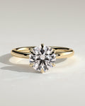 MET 0079 Round Solitaire Engagement Ring