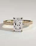 MET 0063 Radiant Solitaire Engagement Ring