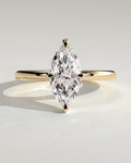 MET 0144 Marquise Solitaire Engagement Ring