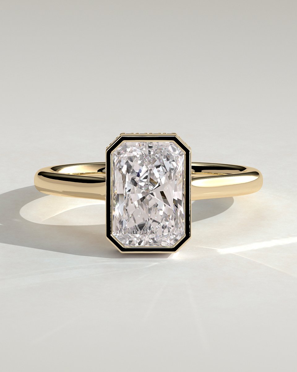 MET 0056 Radiant Solitaire Engagement Ring