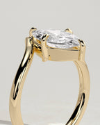 MET 0078 Marquise Solitaire Engagement Ring