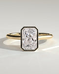 MET 0096 Radiant Solitaire Engagement Ring