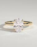 MET 0318 Oval Solitaire Engagement Ring