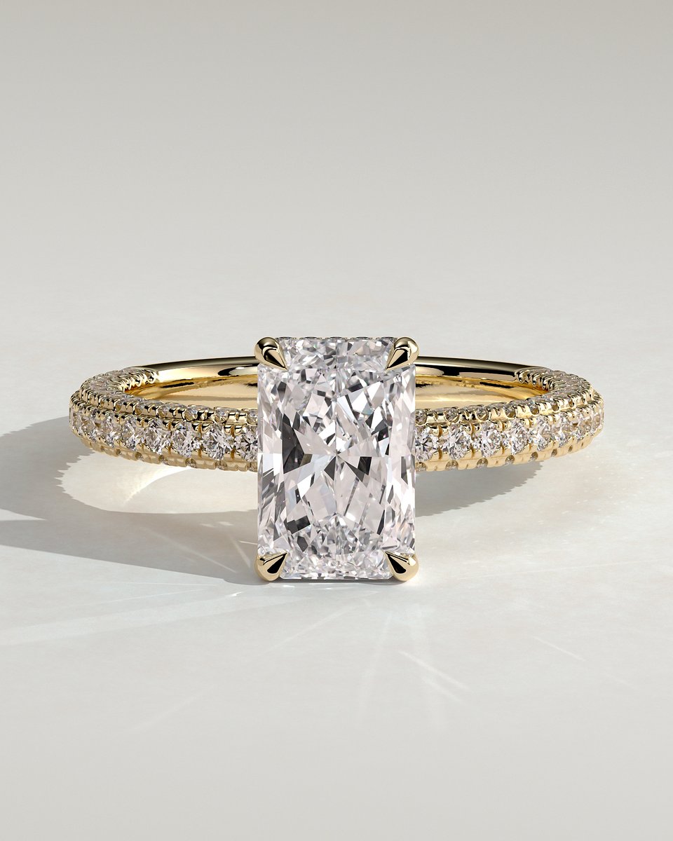 MET 0226 Radiant Solitaire Engagement Ring