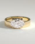 MET 0259 Oval Solitaire Engagement Ring