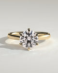 MET 0084 Round Solitaire Engagement Ring