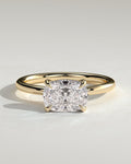 MET 0326 Elongated Cushion Solitaire Engagement Ring
