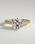 MET 0240 Round Solitaire Engagement Ring