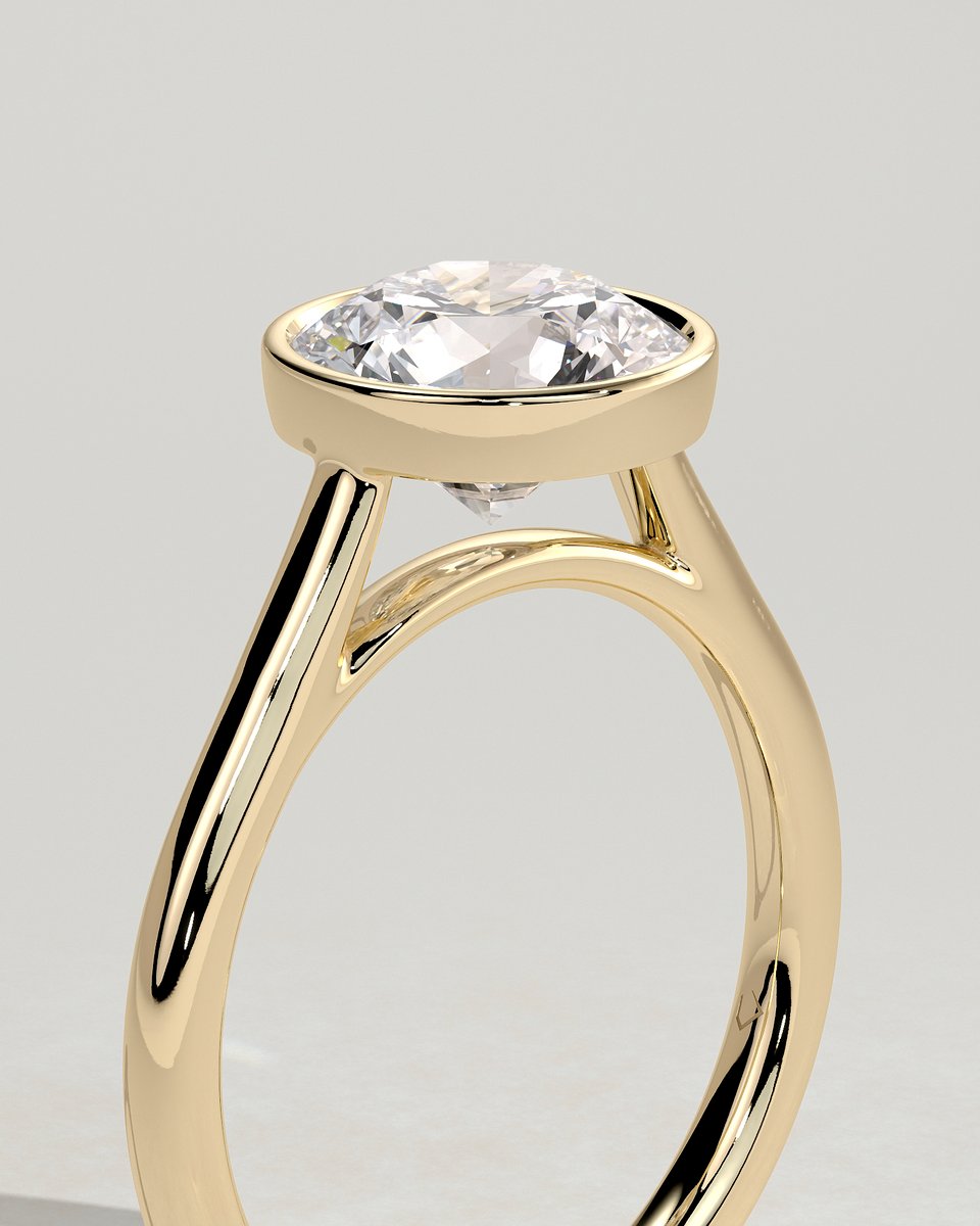MET 0231 Round Solitaire Engagement Ring