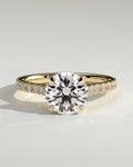 MET 0136 Round Solitaire Engagement Ring