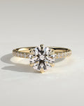 MET 0147 Round Solitaire Engagement Ring