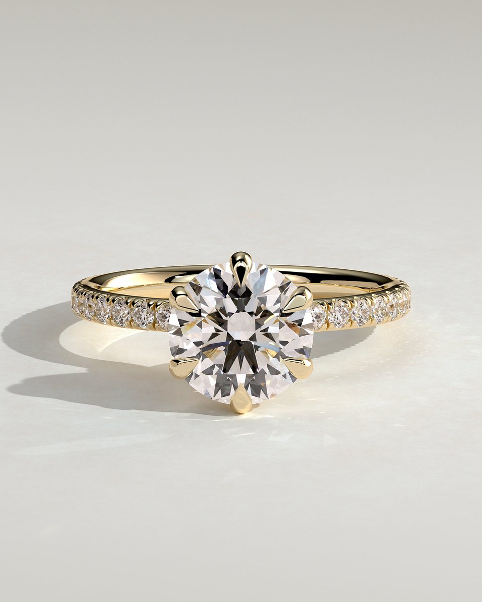 MET 0147 Round Solitaire Engagement Ring