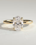 MET 0045 Oval Solitaire Engagement Ring