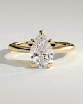 MET 0108 Pear Solitaire Engagement Ring