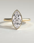 MET 0097 Marquise Solitaire Engagement Ring