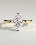 MET 0266 Marquise Solitaire Engagement Ring