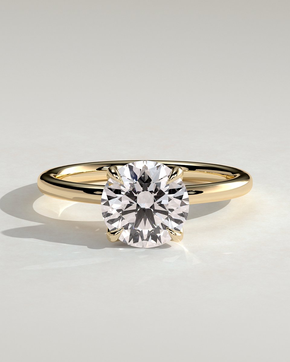MET 0321 Round Solitaire Engagement Ring