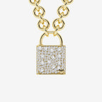 Bayonne-Smaragd- und Asscher-Diamant-Schlossanhänger | GBS015 | f2913032c946