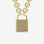 Colgante con candado de filigrana de diamantes Portland | GBS025 | 7879a3758ac0