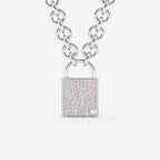 Cambridge Pembe Safir ve Pırlanta Kilit Kolye | GBS012 | 6b3f0db78df0